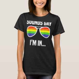 Klinkt goed dat ik in Lgbt Pride Rainbow Sunbril b T-shirt