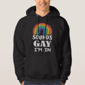 Klinkt goed dat ik in regenboog ben met Mannen van Hoodie (Voorkant)