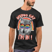 Klinkt goed dat ik in Wolf Rainbow Sunbril Lgbt Pr T-shirt (Voorkant)