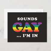 Klinkt goed. Ik ben binnen Briefkaart (Voorkant / Achterkant)