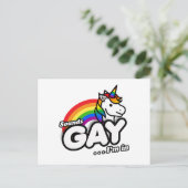 Klinkt goed, ik ben in Cute Unicorn Rainbow Briefkaart (Staand voorkant)