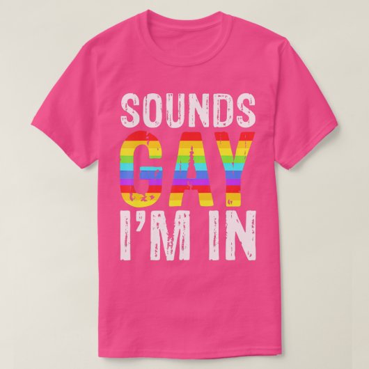 Klinkt homepage-Im in LGB Pride Gifts T-shirt (Design voorkant)