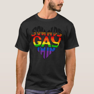 Klinkt homo ik ben in regenboog hart pride 1 t-shirt