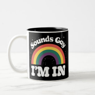 Klinkt Homofiel Ik Ben In De Pride Maand Van Lhbti Tweekleurige Koffiemok