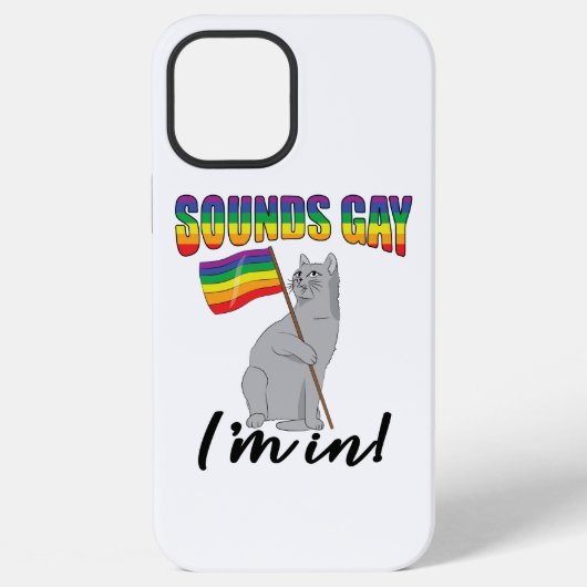 Klinkt Homofiel, Ik Doe Mee Kat iPhone Hoesje (Achterkant)
