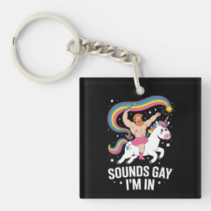 Klinkt Homoseksueel Ik Ben Een Man Die Een Rok Dra Sleutelhanger