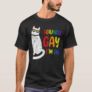 Klinkt Homoseksueel Ik Ben In Gezellige Dikke Kat  T-shirt