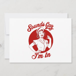 Klinkt Homoseksueel Ik Ben In Vintage Lesbische Co Kaart