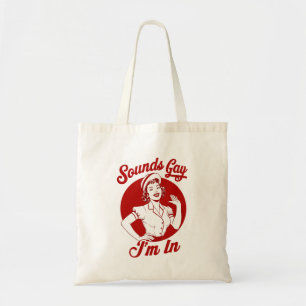 Klinkt Homoseksueel Ik Ben In Vintage Lesbische Co Tote Bag