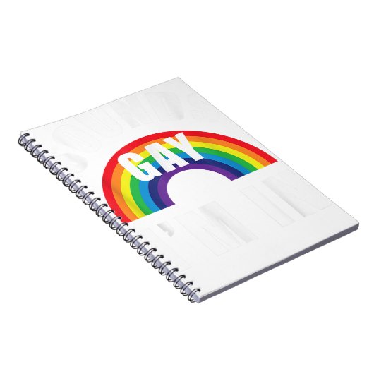 Klinkt homoseksueel in Shirt grappig LGBT Lesbian  Notitieboek (Rechterzijde)