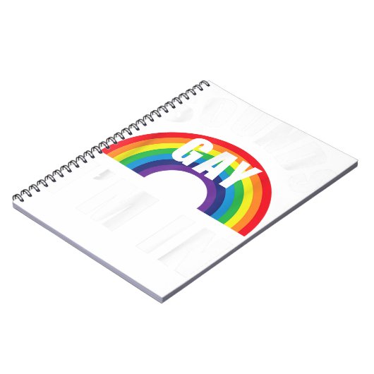 Klinkt homoseksueel in Shirt grappig LGBT Lesbian  Notitieboek (Linkerzijde)