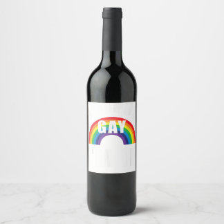 Klinkt homoseksueel in Shirt grappig LGBT Lesbian  Wijn Etiket