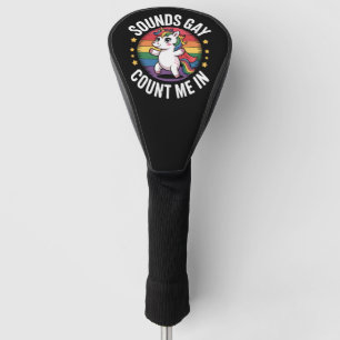 Klinkt Homoseksueel Tel Mij Maar Mee Eenhoorn Rege Golfheadcover