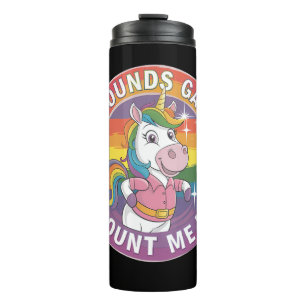 Klinkt Homoseksueel Tel Mij Mee Eenhoorn Regenboog Thermosbeker