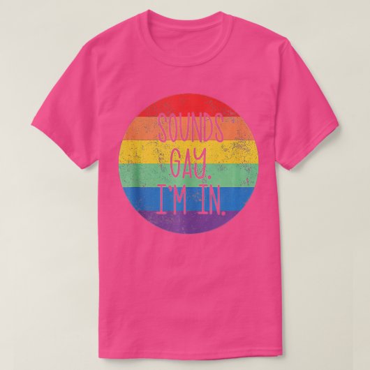 Klinkt in LGBTQ Gay Pride Rainbow Pride LG T-shirt (Design voorkant)