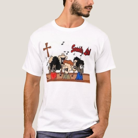 Klinkt, Ltd in Church T-shirt (Voorkant)