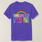 Klinkt op homo's, lesbiennes, biseksuelen en trans t-shirt (Design voorkant)