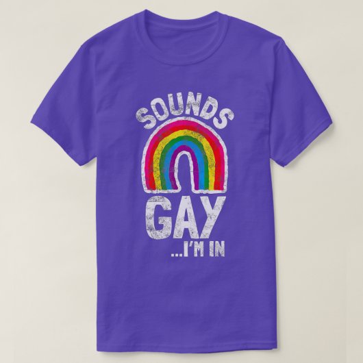 Klinkt op Im in LGB Pride Gift Rainbow T-shirt (Design voorkant)
