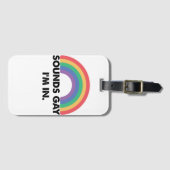 Klinkt op Im in regenboogpride Month Gay Bagagelabel (Voorkant (horizontaal))