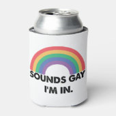 Klinkt op Im in regenboogpride Month Gay Blikjeskoeler (Blikje Voorkant)