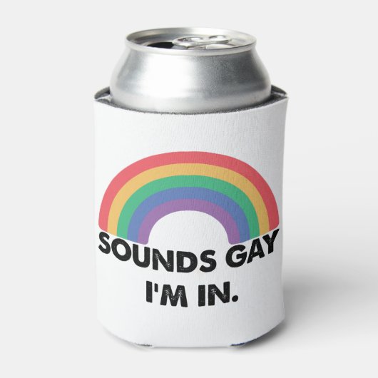 Klinkt op Im in regenboogpride Month Gay Blikjeskoeler (Blikje Voorkant)