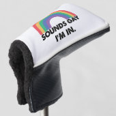 Klinkt op Im in regenboogpride Month Gay Golfheadcover (3/4 voorkant)