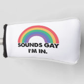 Klinkt op Im in regenboogpride Month Gay Golfheadcover (Voorkant)