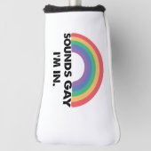 Klinkt op Im in regenboogpride Month Gay Golfheadcover (Draai 90)