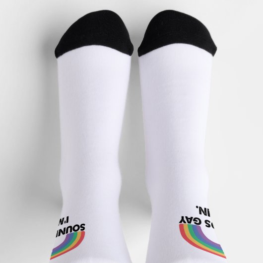 Klinkt op Im in regenboogpride Month Gay Sokken (Top)