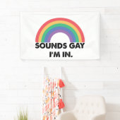 Klinkt op Im in regenboogpride Month Gay Spandoek (Insitu)
