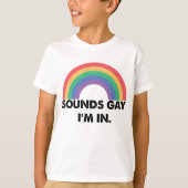 Klinkt op Im in regenboogpride Month Gay T-shirt (Voorkant)