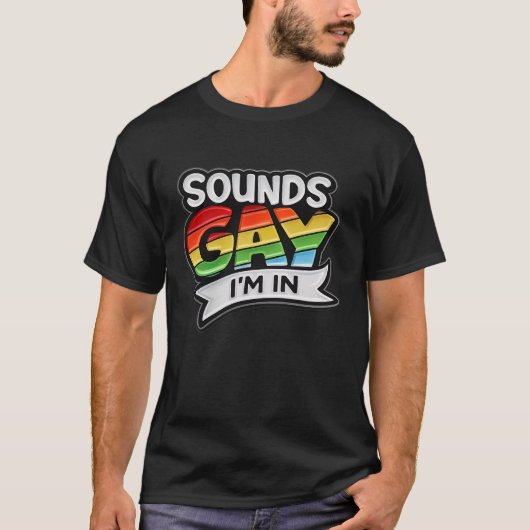 Klinkt Regenboog Ik Ben LGBTQ Pride T-shirt (Voorkant)