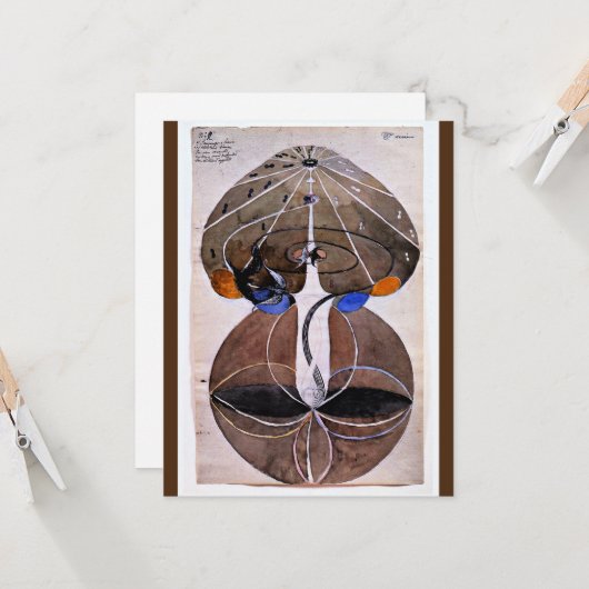 Klint - Boom van de Kennis, nr. 2, reeks W, Kaart (Voorkant / Achterkant in situ)