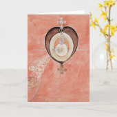 Klint - De Duif nr. 10, vintage kunstwerk Kaart (Gele Bloem)