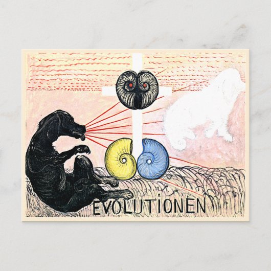 Klint - Evolutie nr. 5, Groep VI, abstracte kunst Briefkaart (Voorkant)