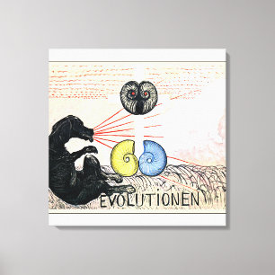 Klint - Evolution No. 5, Group VI, abstracte art Canvas Afdruk