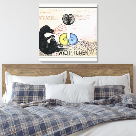 Klint - Evolution No. 5, Group VI, abstracte kunst Canvas Afdruk (Insitu (Slaapkamer))