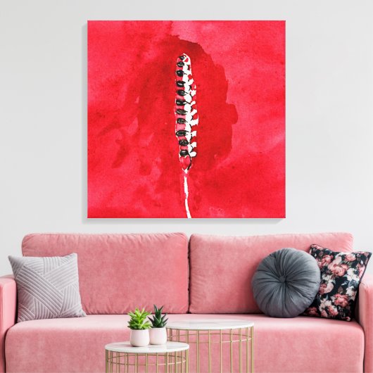 Klint - Over bloemen en bomen, graan Canvas Afdruk (Insitu (Woonkamer))