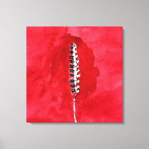 Klint - Over bloemen en bomen, graan Canvas Afdruk