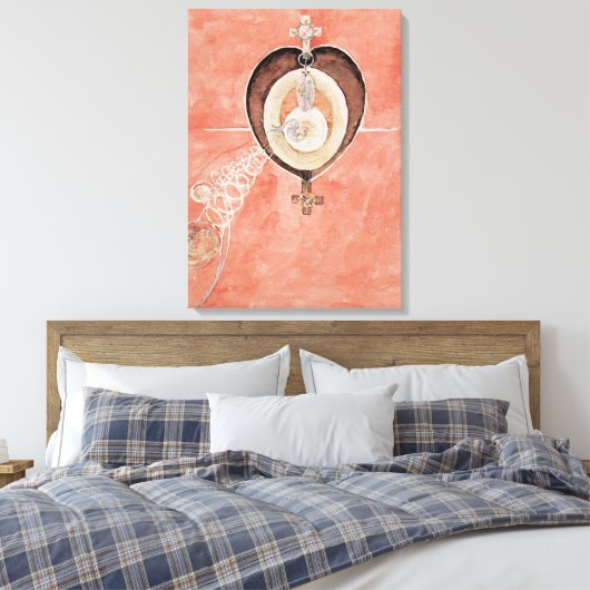 Klint - The Dove No. 10,  kunstwerk Canvas Afdruk (Insitu (Slaapkamer))