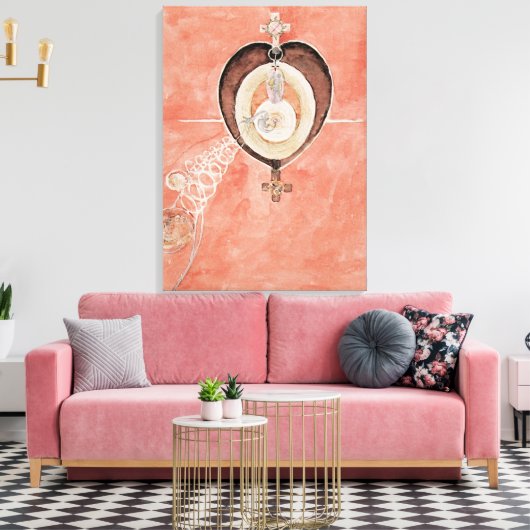 Klint - The Dove No. 10,  kunstwerk Canvas Afdruk (Insitu (Woonkamer))