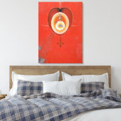 Klint - The Dove, nr. 08 Canvas Afdruk (Insitu (Slaapkamer))