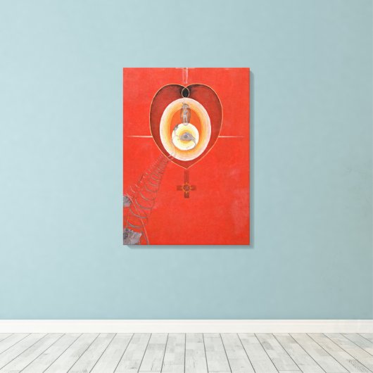 Klint - The Dove, nr. 08 Canvas Afdruk (Insitu (Houten vloer))