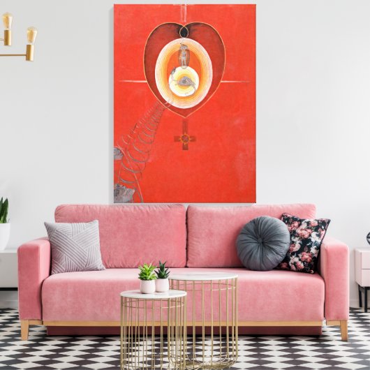 Klint - The Dove, nr. 08 Canvas Afdruk (Insitu (Woonkamer))