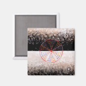 Klint - The Swan No. 10, beroemd schilderij Magneet (Voorkant / Achterkant)