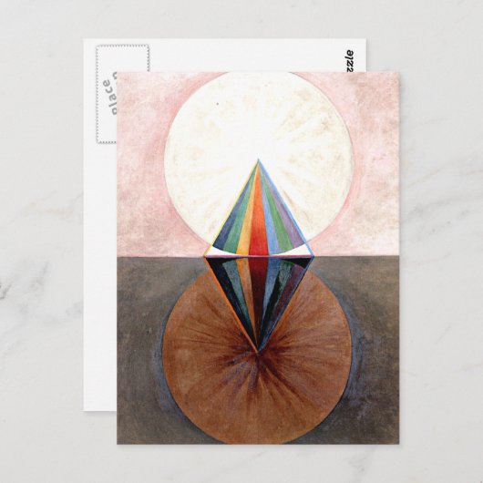 Klint - The Swan, nr. 12, abstract kunstwerk Briefkaart (Voorkant / Achterkant)