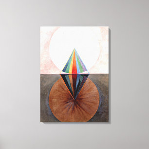 Klint - The Swan, nr. 12, abstract kunstwerk Canvas Afdruk