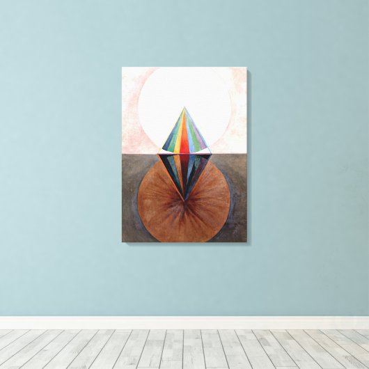 Klint - The Swan, nr. 12, abstract kunstwerk Canvas Afdruk (Insitu (Houten vloer))