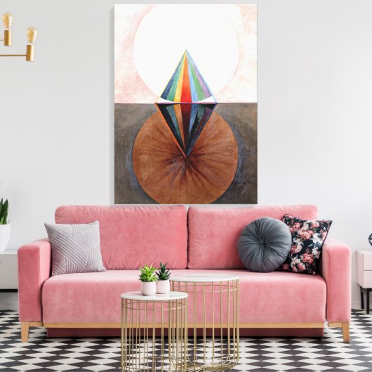 Klint - The Swan, nr. 12, abstract kunstwerk Canvas Afdruk (Insitu (Woonkamer))