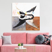 Klint - The Swan, nr. 24, Groep 1X SUW Canvas Afdruk (Insitu (Woonkamer))